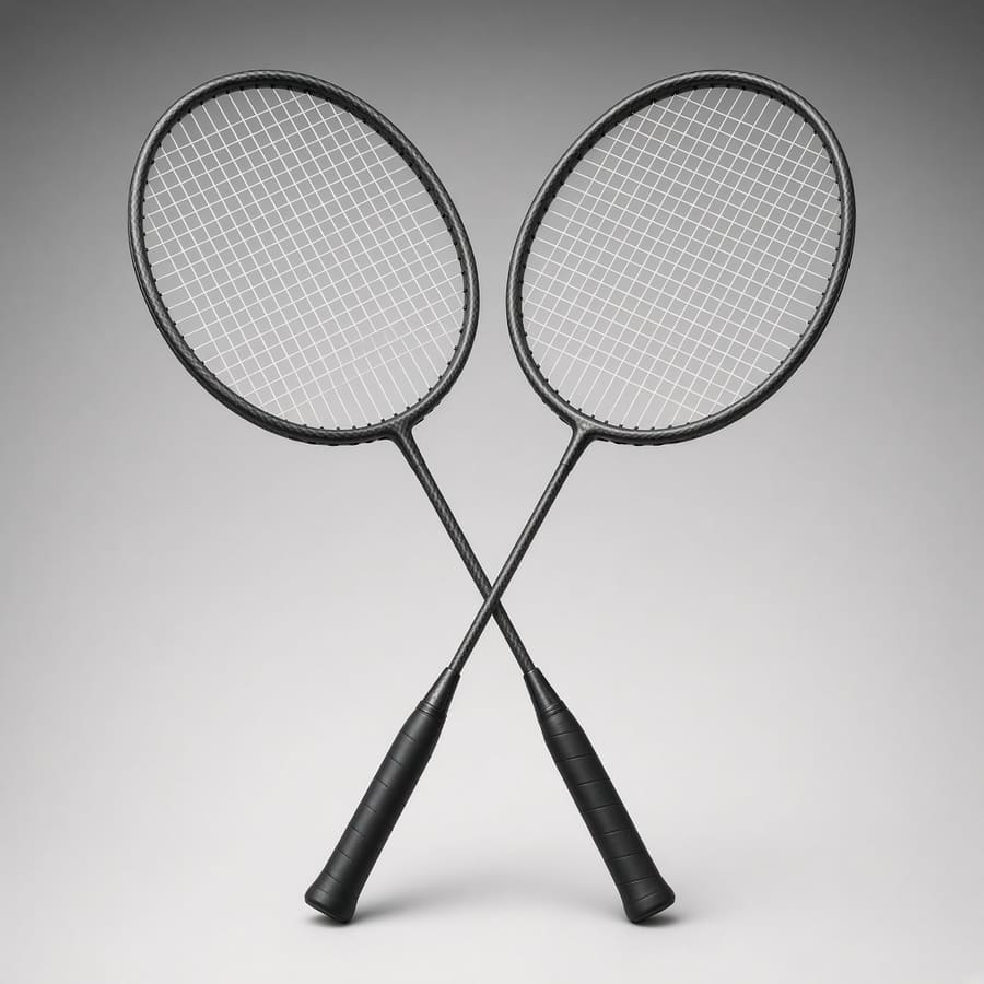 BadmintonPro Carbon Racket Pair