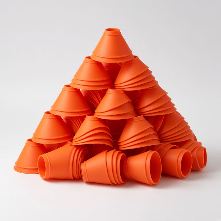 ConeSet Agility Marker Cones 50-Pack