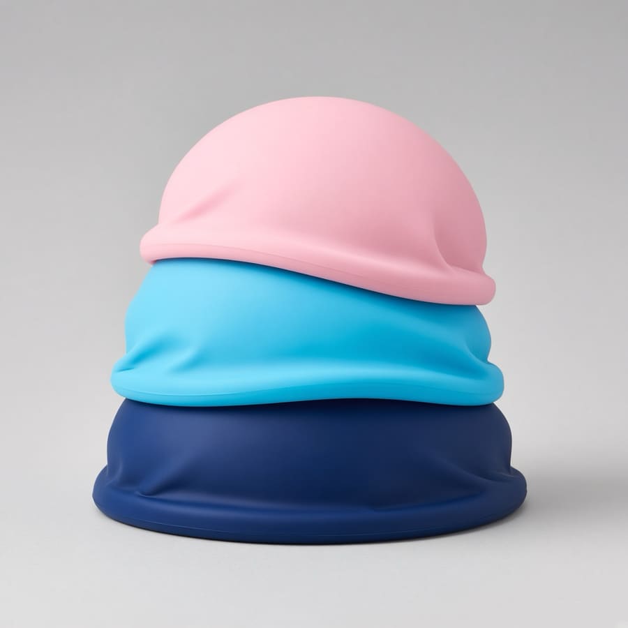 SwimCap Silicone Cap 3-Pack