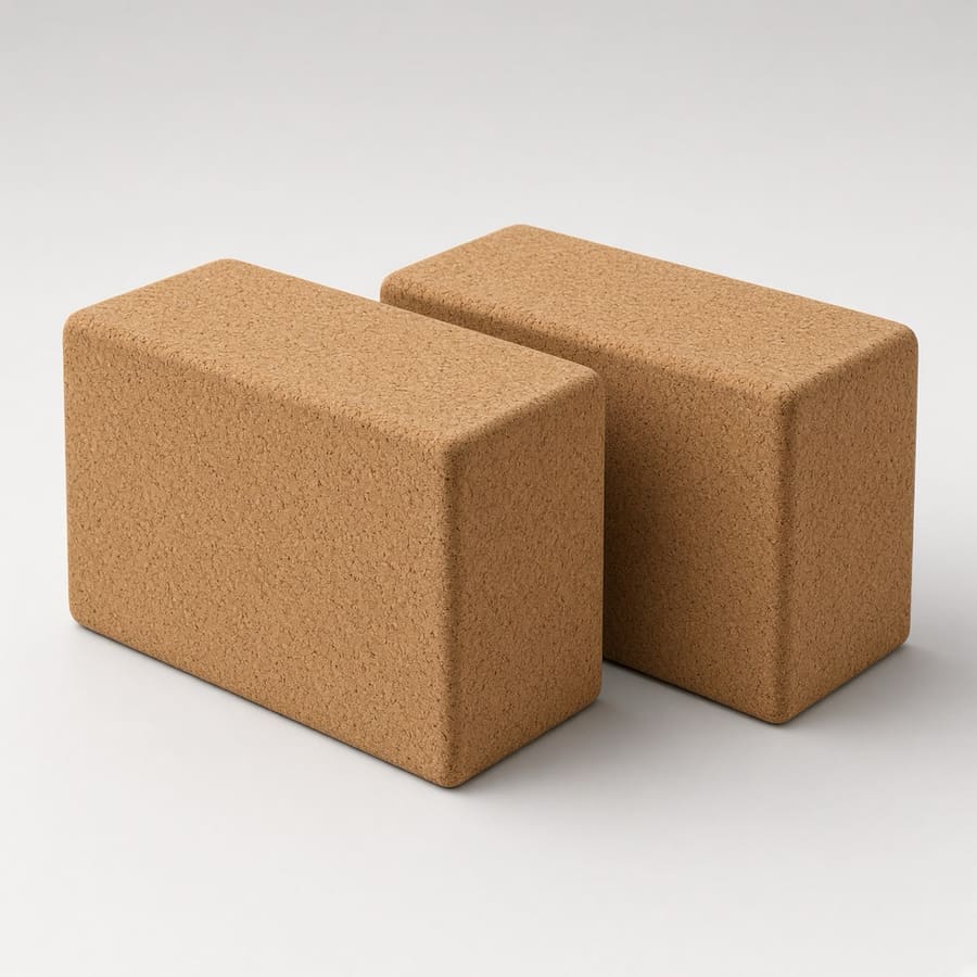 YogaFlow Cork Yoga Block Pair